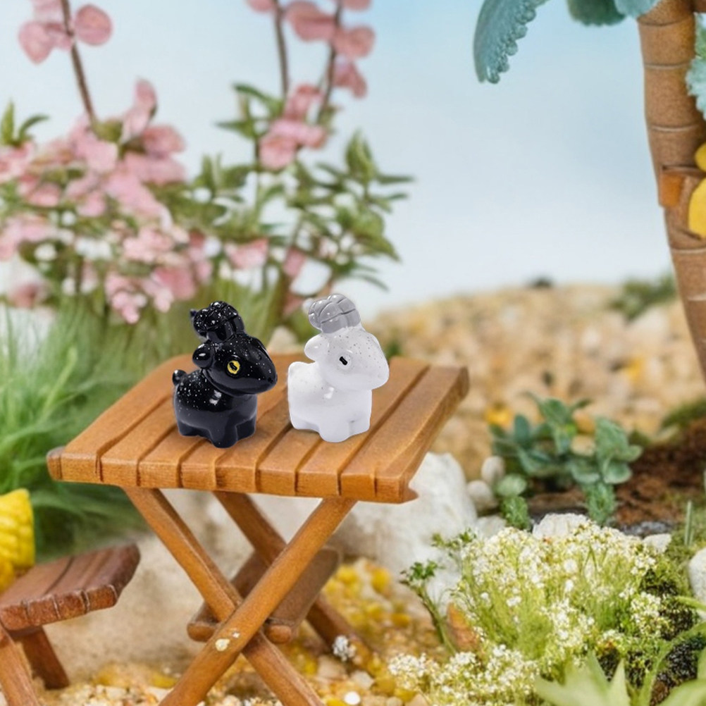 12個入りミニチュア樹脂製ヤギフィギュア、かわいい小さな動物 - Bonsai Garden For Desk のレビューと価格